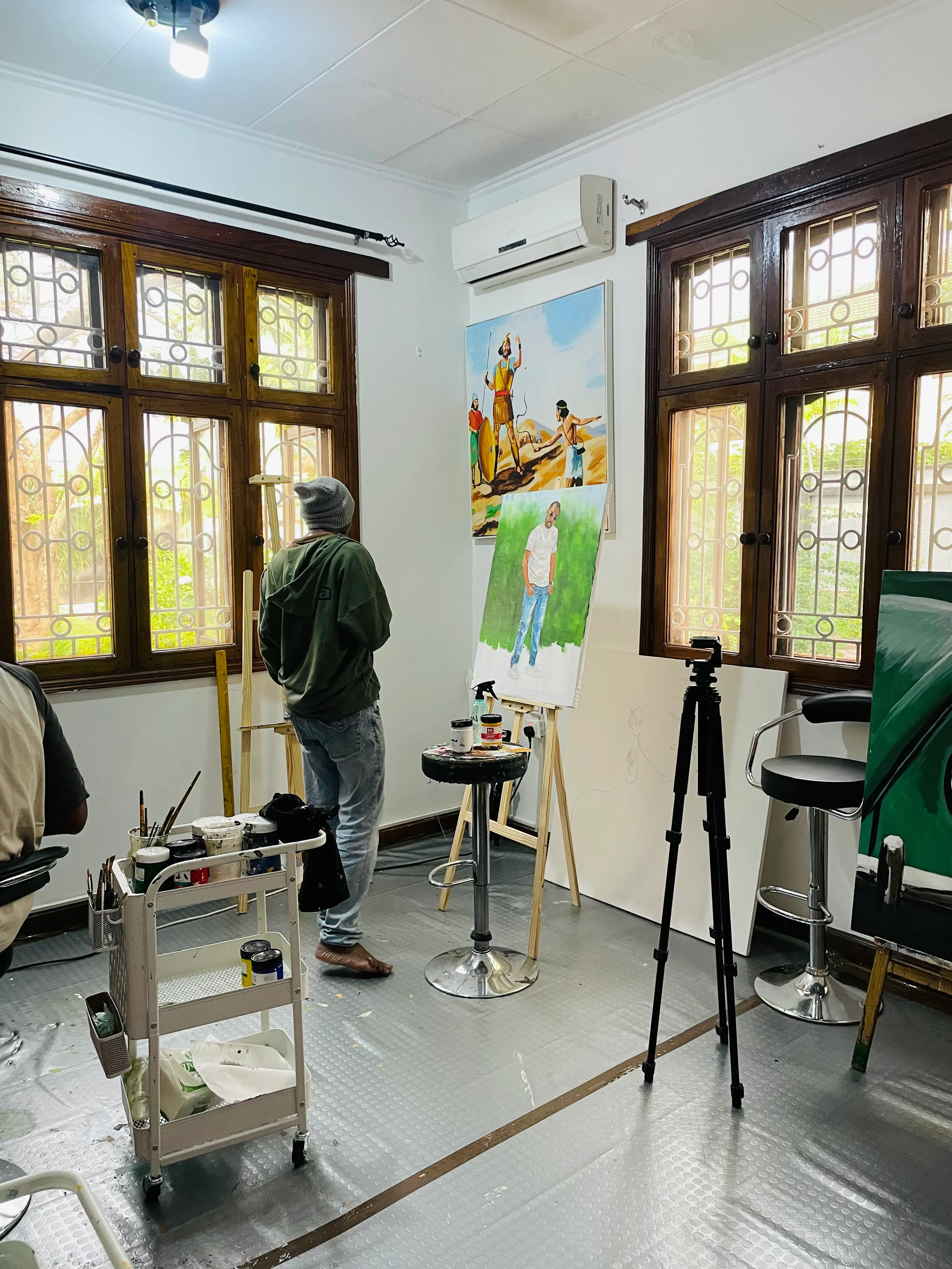 Artist Room - Private artist rooms provide dedicated space for focused work and creative exploration.