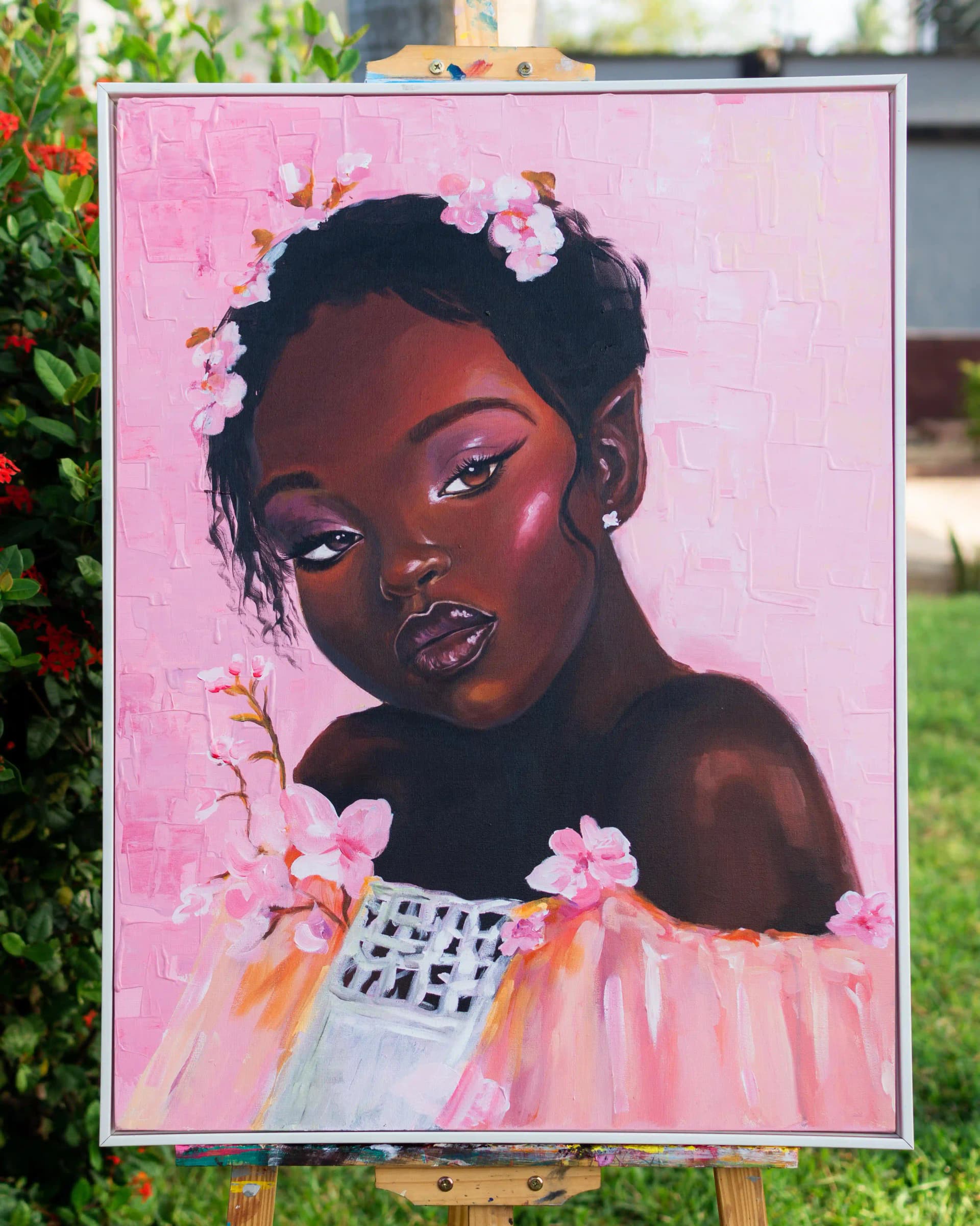 Blossom in Grace - A beautiful artwork showcasing the delicate beauty of nature and artistic expression.