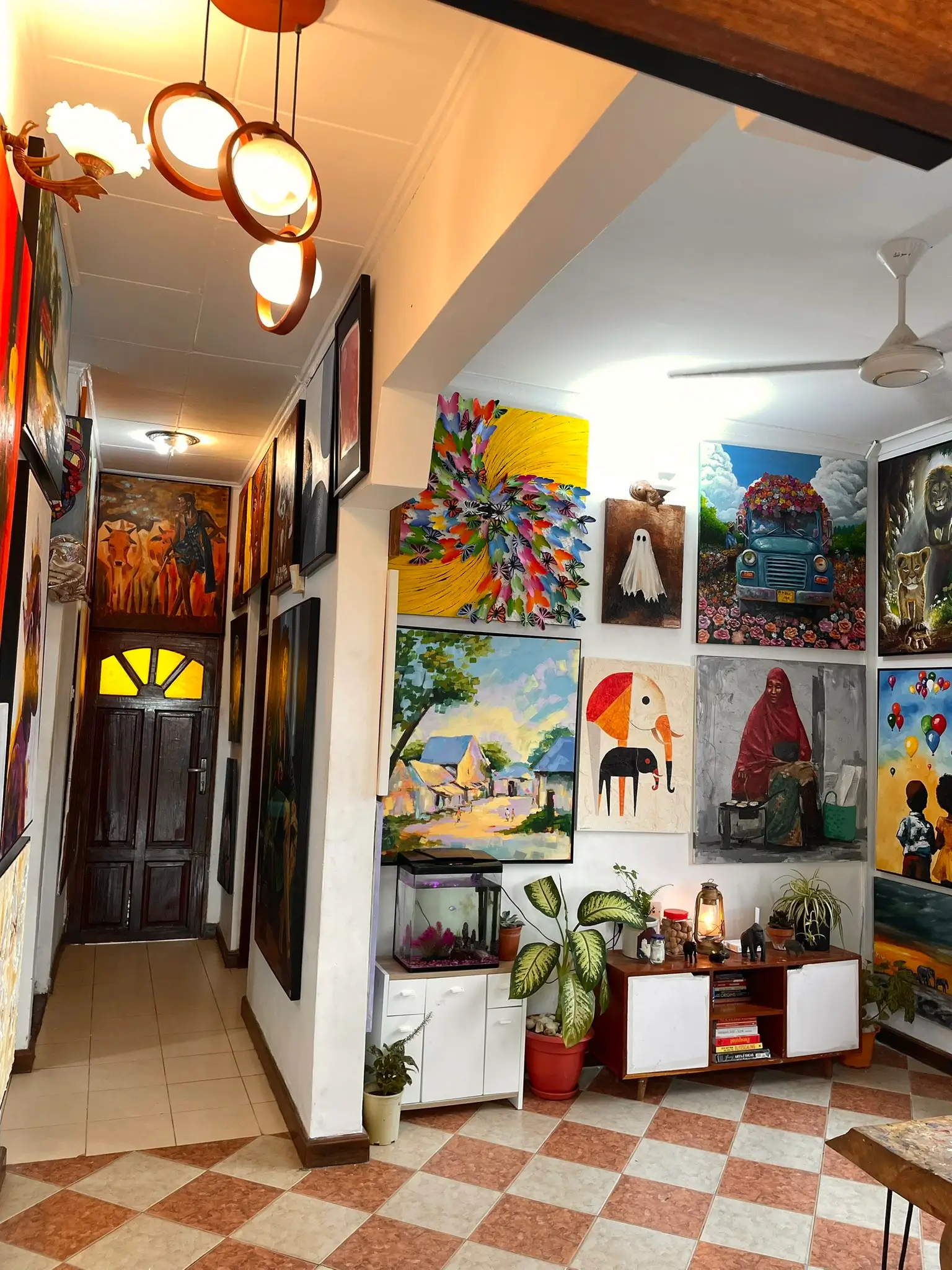 Indoor Gallery Space - Our indoor gallery space showcases artwork in a professional and well-lit environment.
