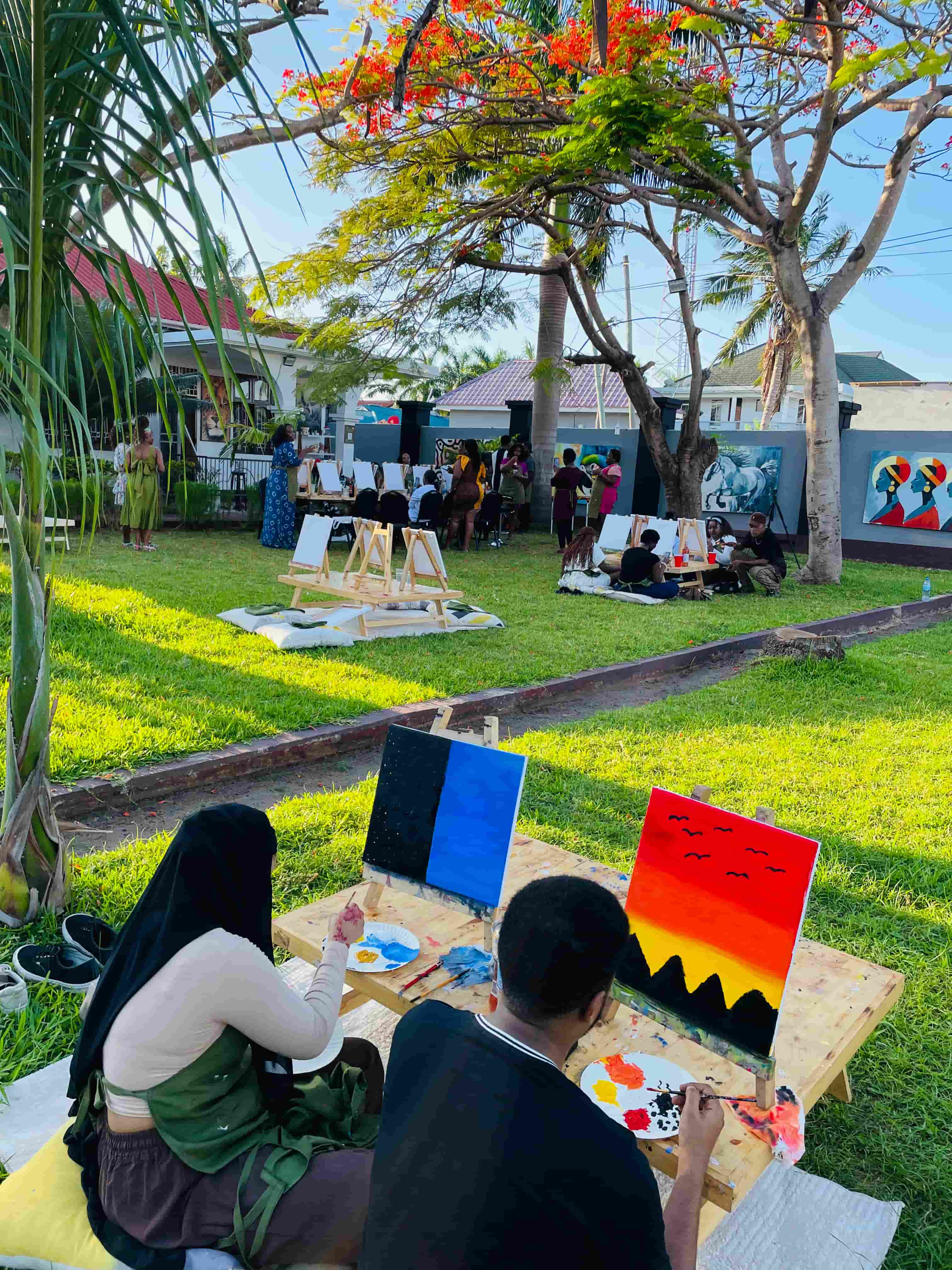 Outdoor Studio Space - Our beautiful outdoor studio space provides natural inspiration and fresh air for creative work.